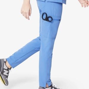 COPY - NWT FIGS Yola Skinny Ceil Blue Medium Regular Scrub Pants